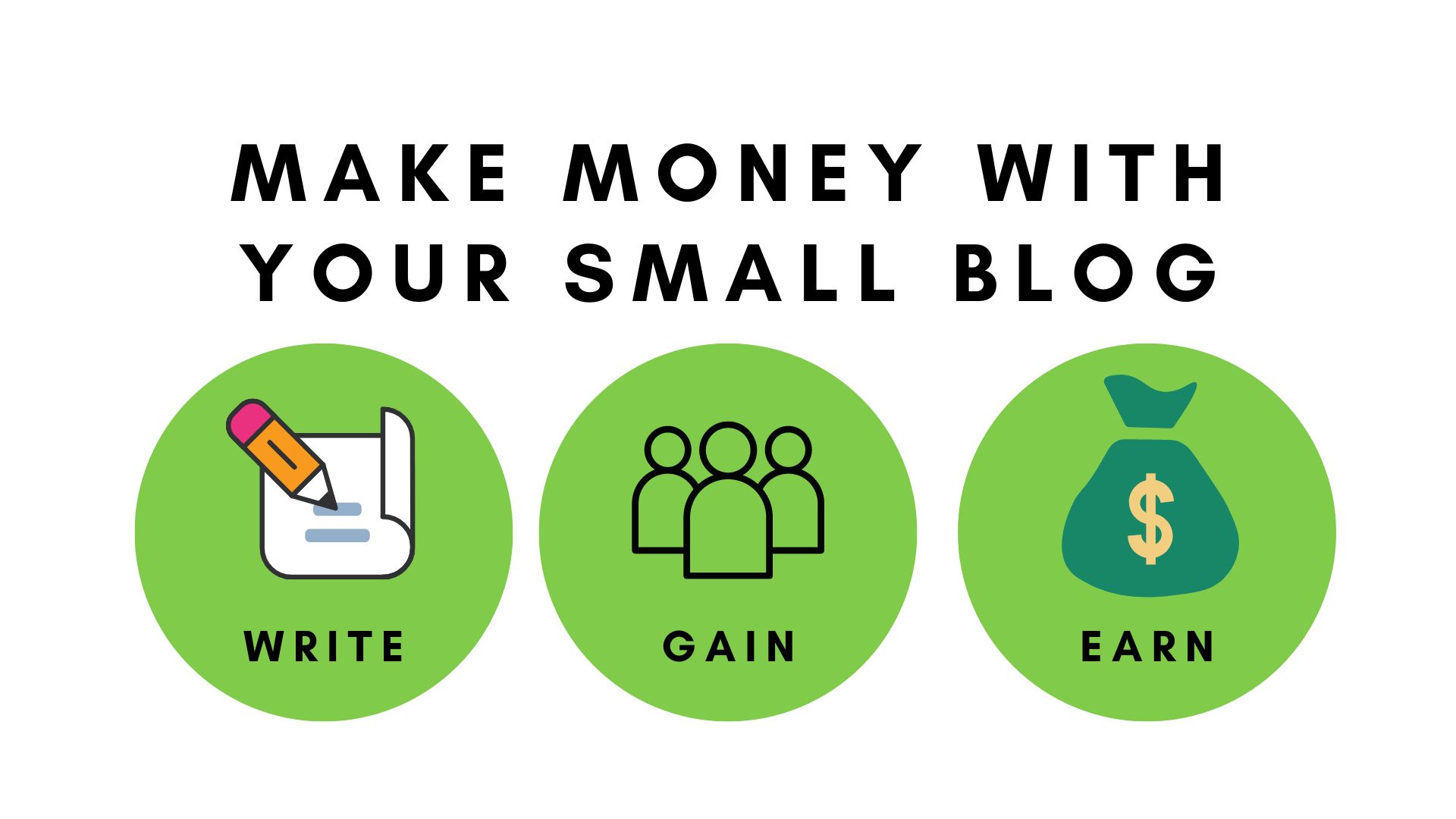 make money with your small blog